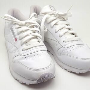 Reebok Women’s Classic White Leather Lace Up Sneaker Size 10